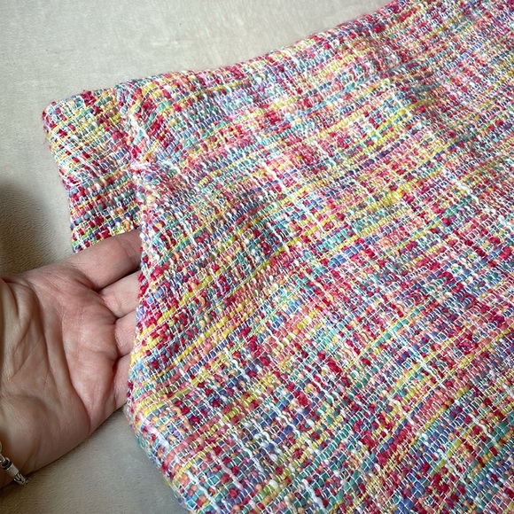 Merona Multi Coloured Tweed Pencil Skirt Size 6 - Picture 4 of 11